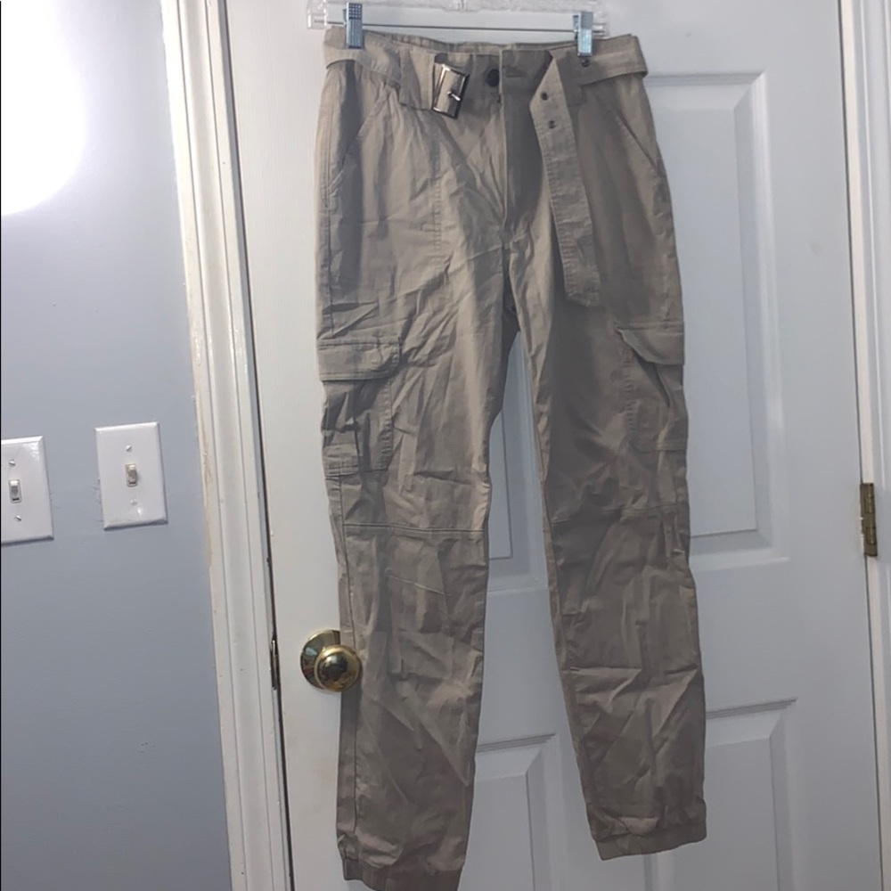 Tan joggers